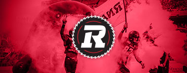 Promotional image of REDBLACKS players exiting the tunnel with the REDBLACKS logo