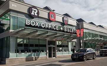 front of the TD Place Ticket Box Office