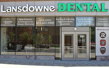 Image of the front of Lansdowne Dental clinic at TD Place