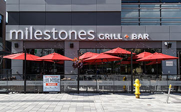 Milestones restaurant front door at TD Place