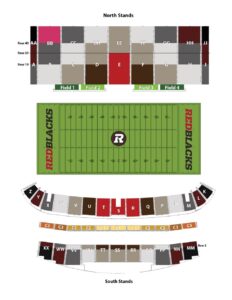 TD Place Stadium Seating Map for 2016