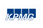KPMG Logo in dark blue and white
