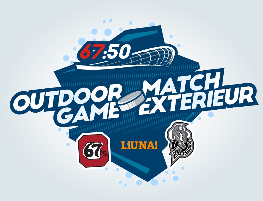 Image of the Ottawa 67's v Olympiques Outdoor Game in 2017 logo
