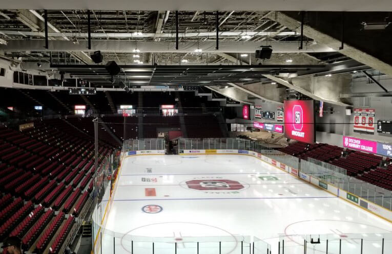 Image of the West side of the arena at TD Place